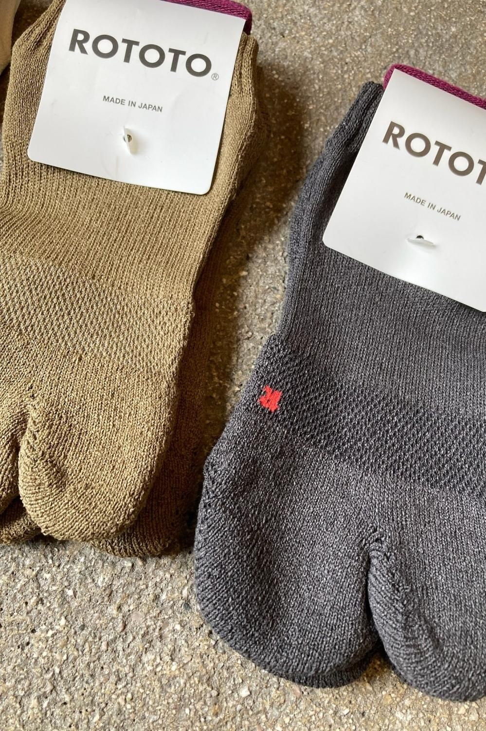 ROTOTO “WASHI TABI PILE ANKLE SOCKS”- TRIBECA（トライベカ