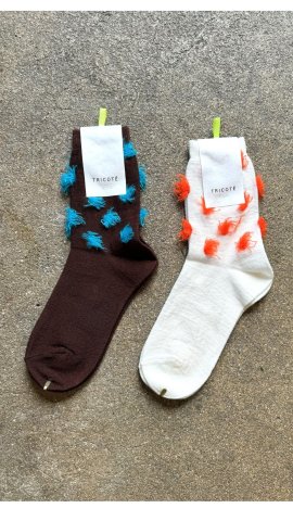 TRICOTE DOT FUR SOCKSɤξʲ