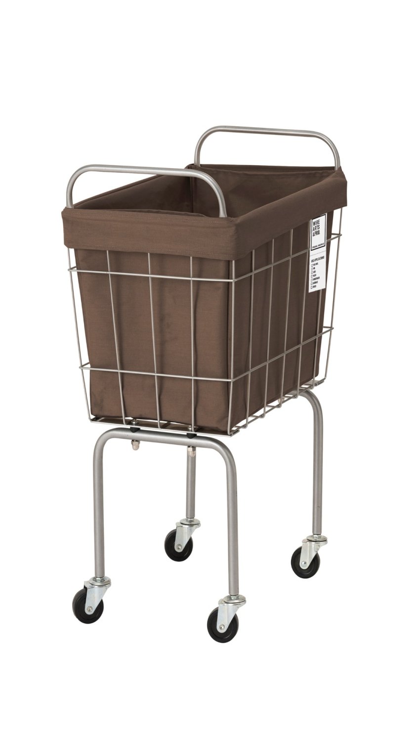 LAUNDRY SQUARE BASKET with CASTER LEG