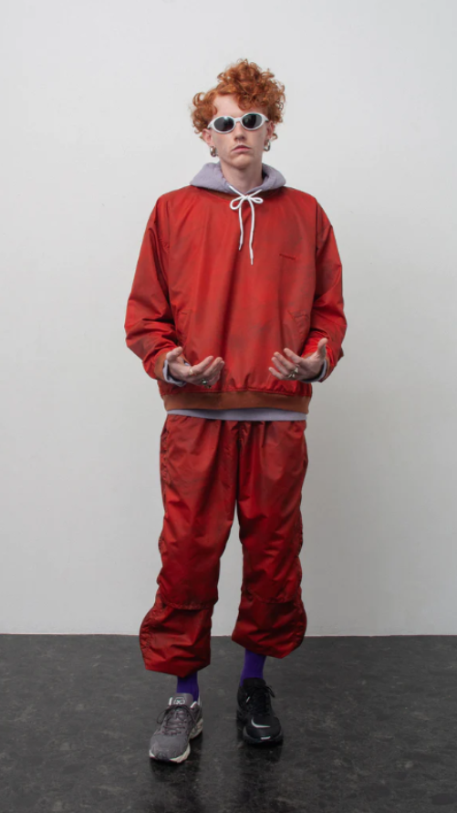 ANACHRONORM SPRAYING POLY VENTILATED TRACK PANTS