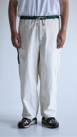 ANACHRONORM OFF WHITE PAINTER EASY PANTS