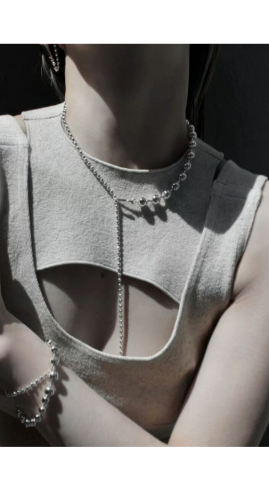 Soierie Ball chain hook necklaceɤξʲ