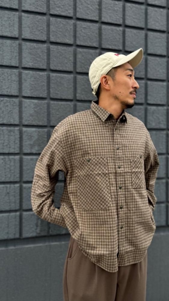 H.UNIT “Flannel check big pocket work shirt” - Tribeca（トライベカ