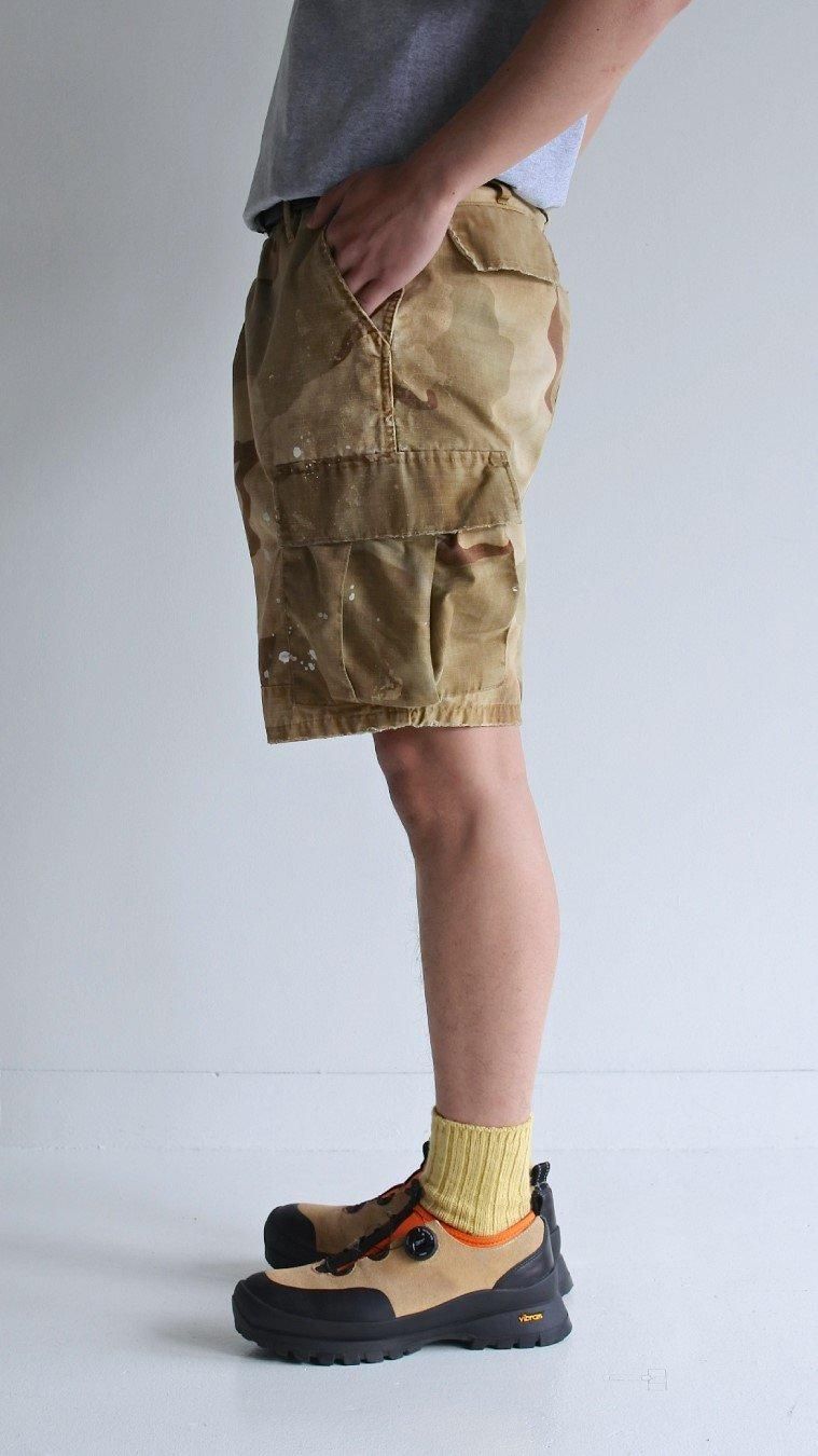 ANACHRONORM “DIRTPAINT DESSERT CAMO SHORT PANTS” - TRIBECA ANACHRONORM “DIRTPAINT DESSERT CAMO SHORT PANTS” - TRIBECA