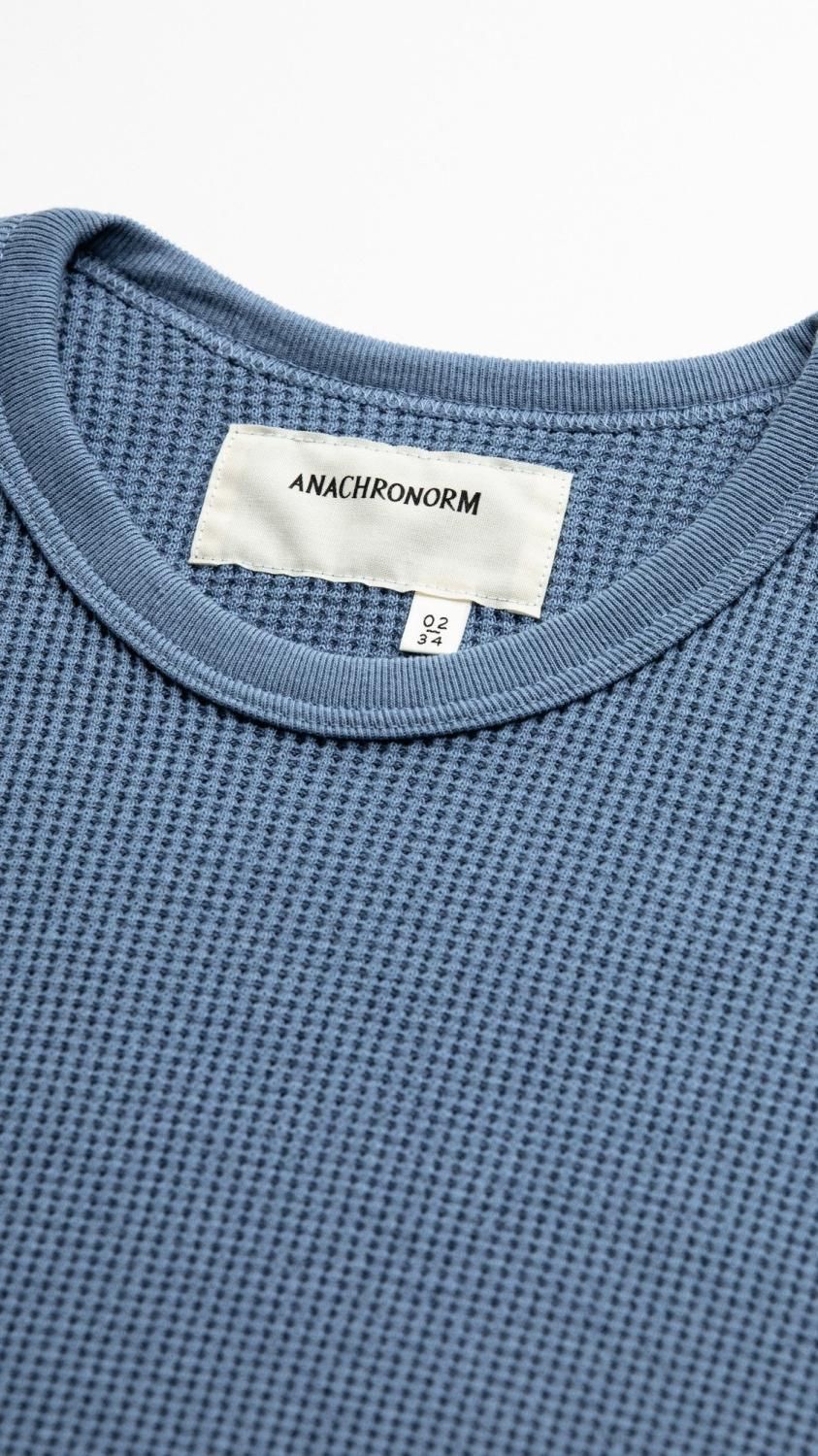 最終価格】新品 アナクロノーム ワッフルシャツ ANACHRONORM Waffle Face Mocneck Under-Shirt [WHITE] - Fresh