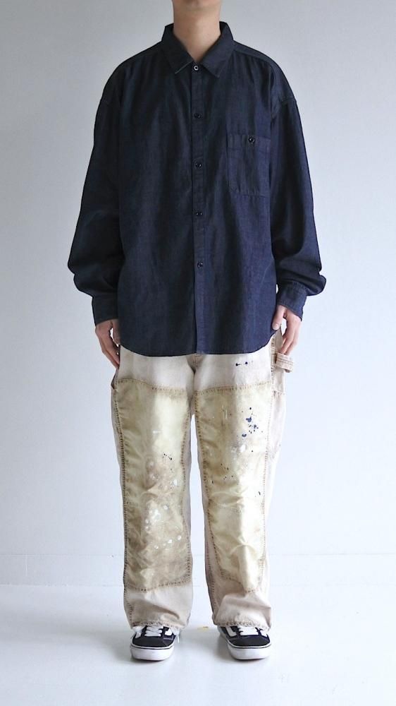 ANACHRONORM “LIGHT oz DENIM TUCK LONG SHIRTS”- Tribeca ANACHRONORM “LIGHT oz DENIM TUCK LONG SHIRTS”- Tribeca