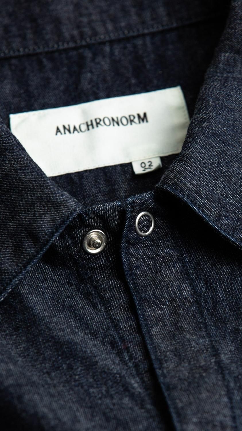 ANACHRONORM “LIGHT oz DENIM TUCK LONG SHIRTS”- Tribeca