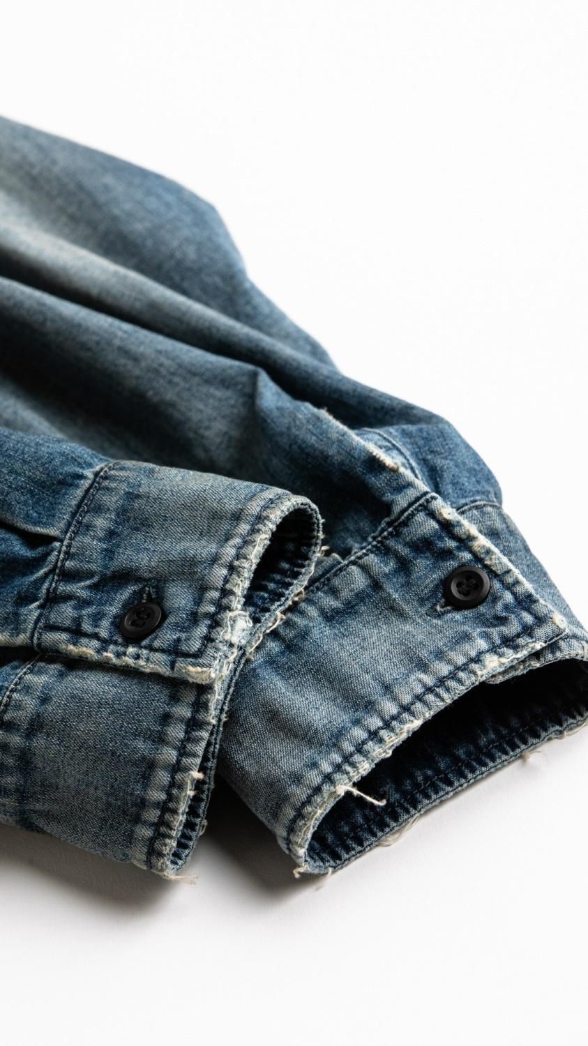 ANACHRONORM “LIGHT oz DENIM TUCK LONG SHIRTS” - Tribeca