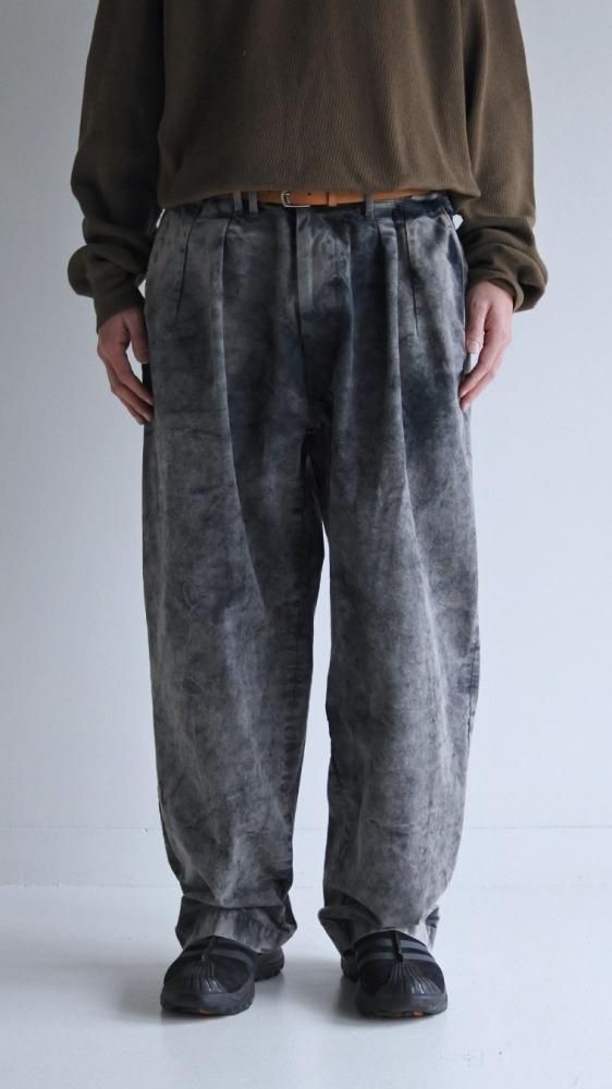ANACHRONORM “SULFUR DYED TUCK WIDE TROUSERS” - Tribeca（トライベカ