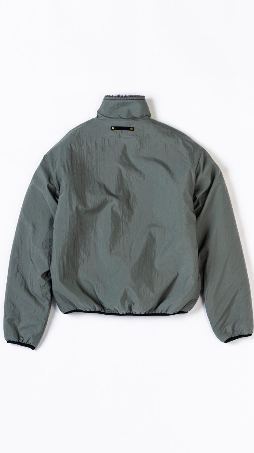 anachronorm アナクロノーム　ノーカラーボアジャケット　オリーブ　01 ANACHRONORM “REVERSIBLE BOA JACKET” - Tribeca（トライベカ