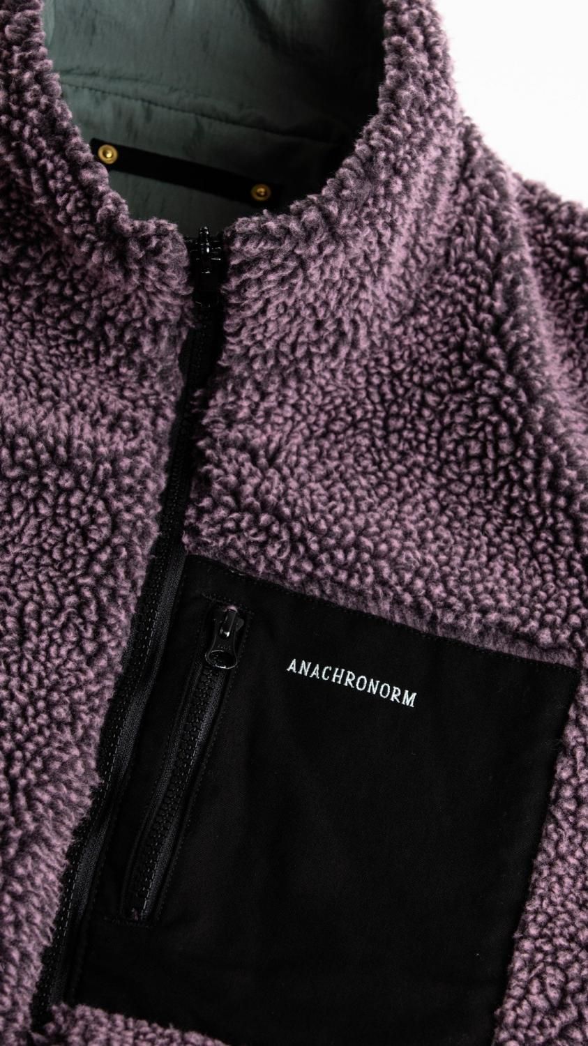アナクロノーム　ノーカラーボアジャケット　ANACHRONORM　日本製 OUTER – ANACHRONORM