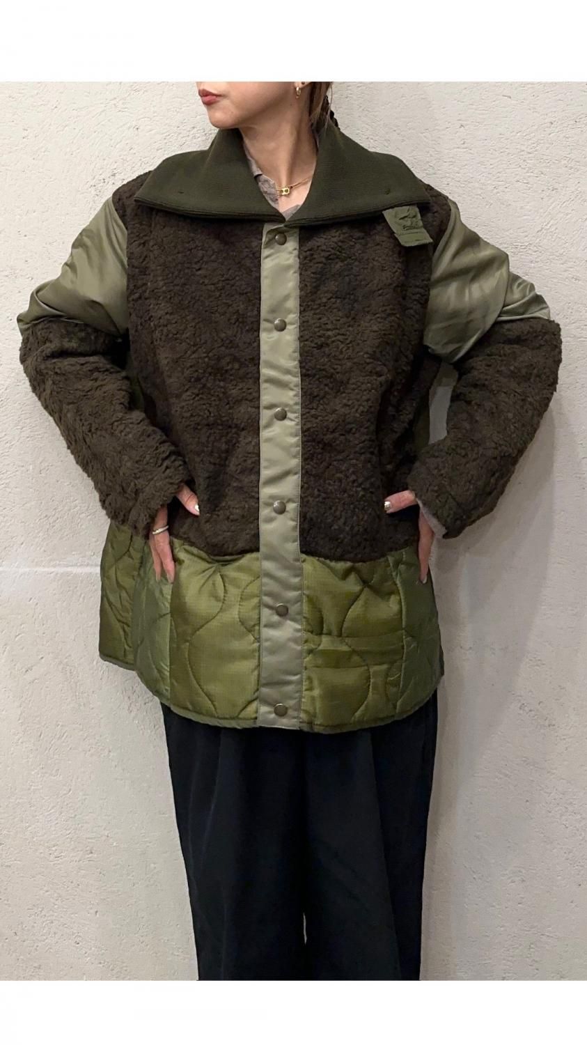 77circa “circa make cutback boa & quilting wide jacket 77circa “circa make cutback boa & quilting wide jacket