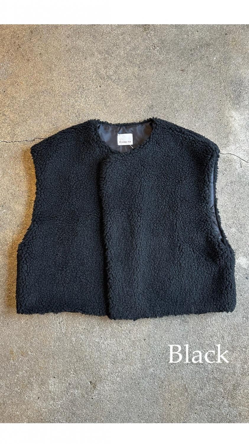 希少】URU/ウル ACRYLIC WOOL BOA VEST 21AW