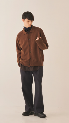amne FINE MERINO polo cardiganɤξʲ