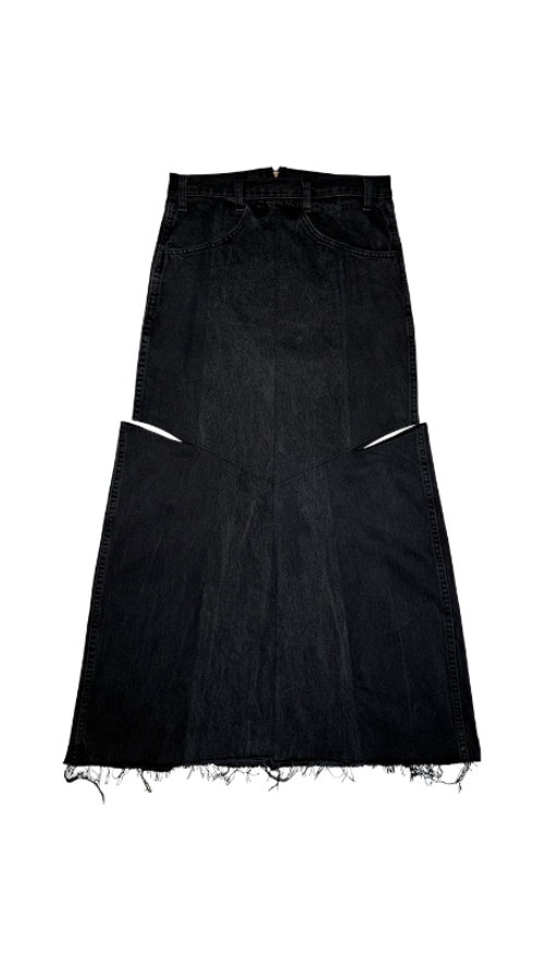 77circa “circa make four cutback bias slit denim skirt 77circa “circa make four cutback bias slit denim skirt
