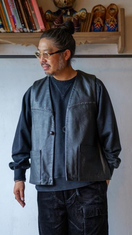 Nasngwam ナスングワム Pueblo Vest Nasngwam. ナスングワム / PUEBLO LEATHER VEST プエブロベスト