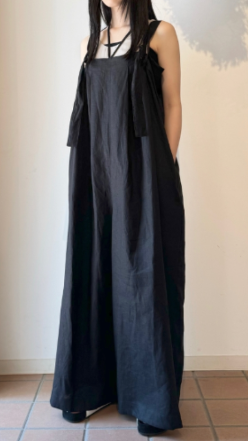 Honnete “Linen Halter Neck Overall” - Tribeca（トライベカ