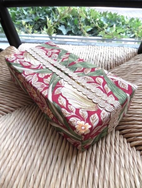 ウィリアムモリスピンパーネルティッシュボックス