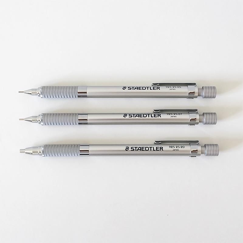 STAEDTLER ステッドラー 製図用シャープペンシル アルミボディー シルバー 925 25 - 商いや 山田のネット通販 |  仙台の文房具とドイツの木のおもちゃお店