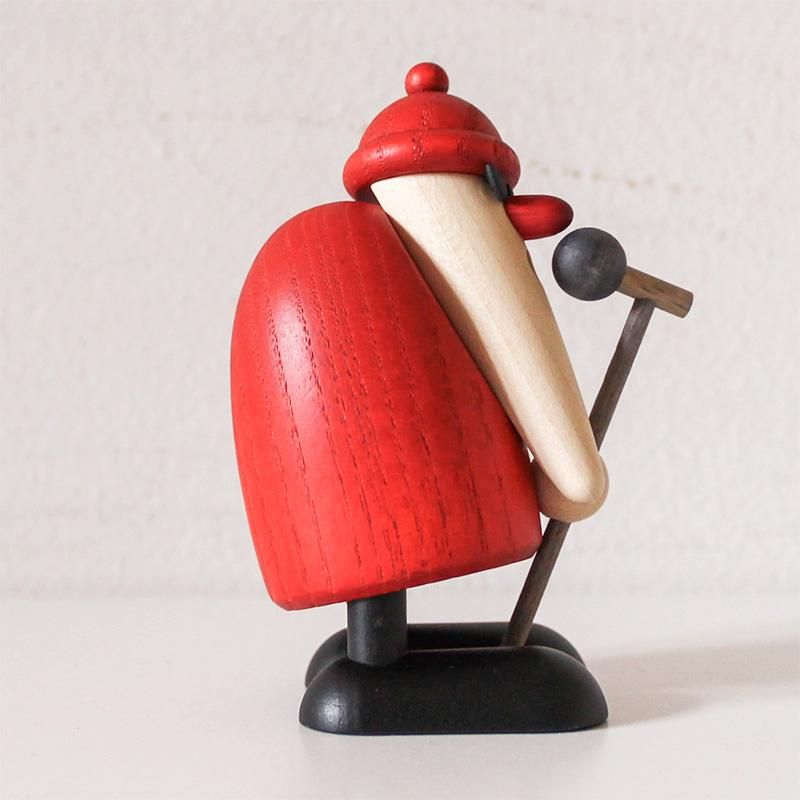 ドイツ製 サンタクロースシリーズ Kohler(ケーラー) 傘さしサンタ ドイツ製 高級 木製オブジェ