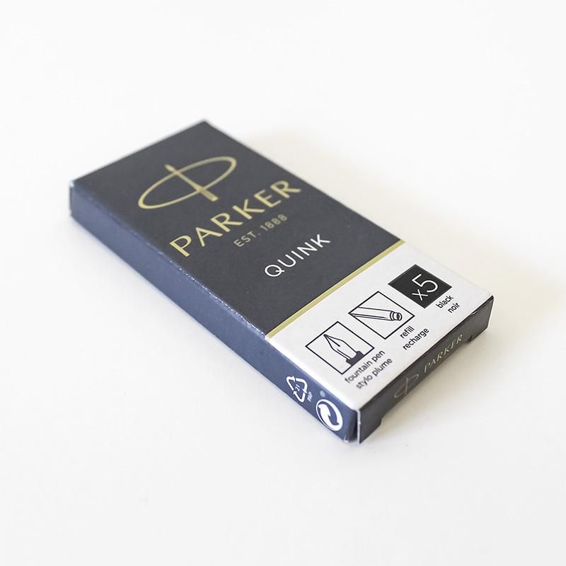 Parker パーカー 万年筆用 クインク カートリッジ ブラック 5本 Parker パーカー 万年筆用 クインク カートリッジ ブラック 5本