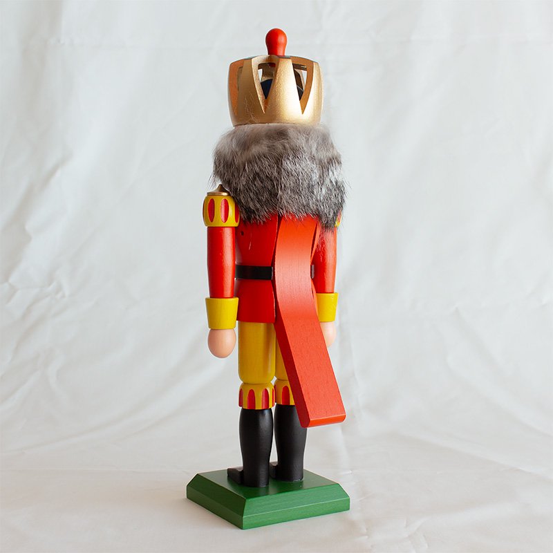 Olaf Kolbe コルベ くるみ割り人形 王様 赤 透かし王冠 30cm - 商いや