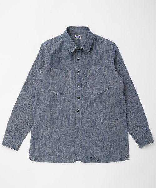 <img class='new_mark_img1' src='https://img.shop-pro.jp/img/new/icons20.gif' style='border:none;display:inline;margin:0px;padding:0px;width:auto;' />RAGTIME GZ-RAY19 CHAMBRAY CHIN STRAP SHIRTS L/S