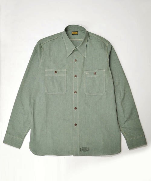 <img class='new_mark_img1' src='https://img.shop-pro.jp/img/new/icons20.gif' style='border:none;display:inline;margin:0px;padding:0px;width:auto;' />RAGTIME TRIPLE STITCH CHAMBRAY SHIRTS