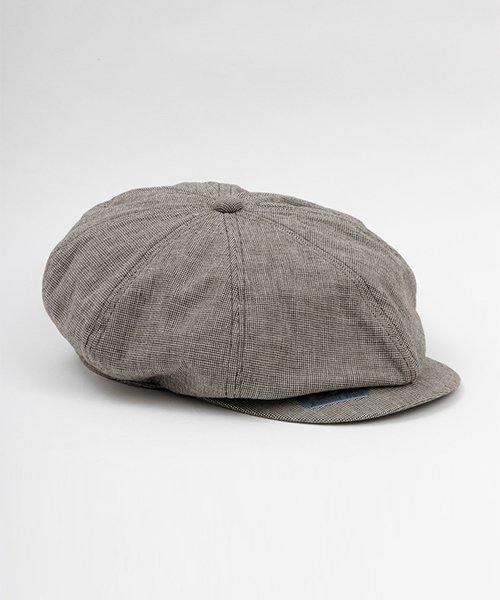 RAGTIME PEAKY HAT　LINEN HOUNDS TOOTH