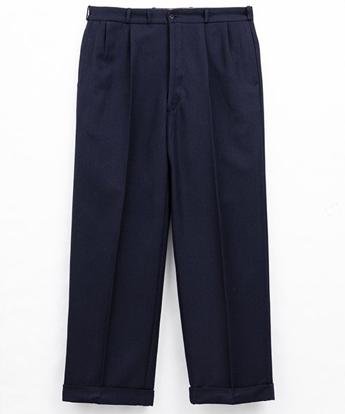 <img class='new_mark_img1' src='https://img.shop-pro.jp/img/new/icons20.gif' style='border:none;display:inline;margin:0px;padding:0px;width:auto;' />RAGTIME 2TACK TROUSERS  WOOL SERGE