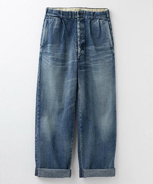 RAGTIME DENIM 2TACK TROUSERS　ROLLED UP HEM　AGED - 【公式サイト】ONLINE  STORE｜BELAFONTE(ベラフォンテ)