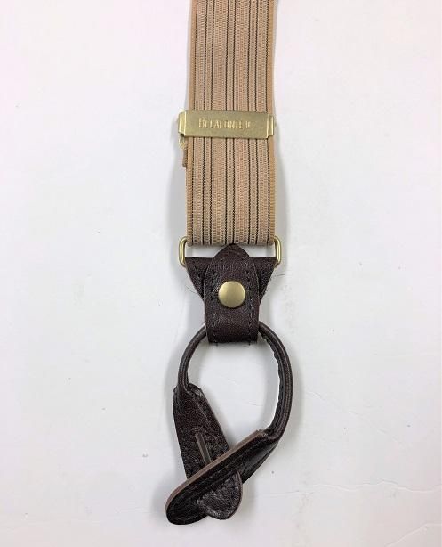 RAGTIME BRACE SUSPENDERS (BROWN LEATHER x GOLD SNAP RAGTIME BRACE SUSPENDERS (BROWN LEATHER x GOLD SNAP