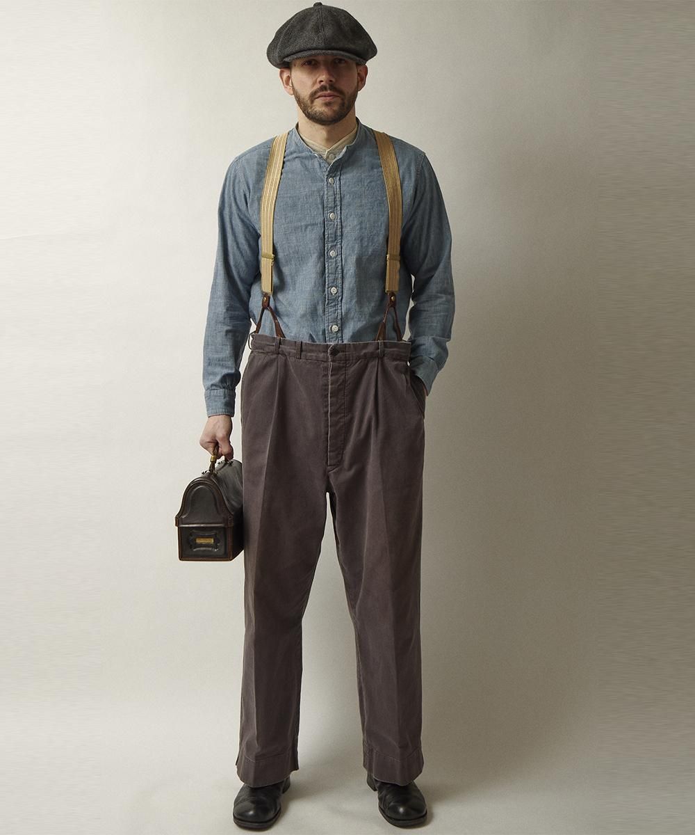 RAGTIME TLT 2TACK TROUSERS AGED TWILL (CHINO SMOKE BLACK