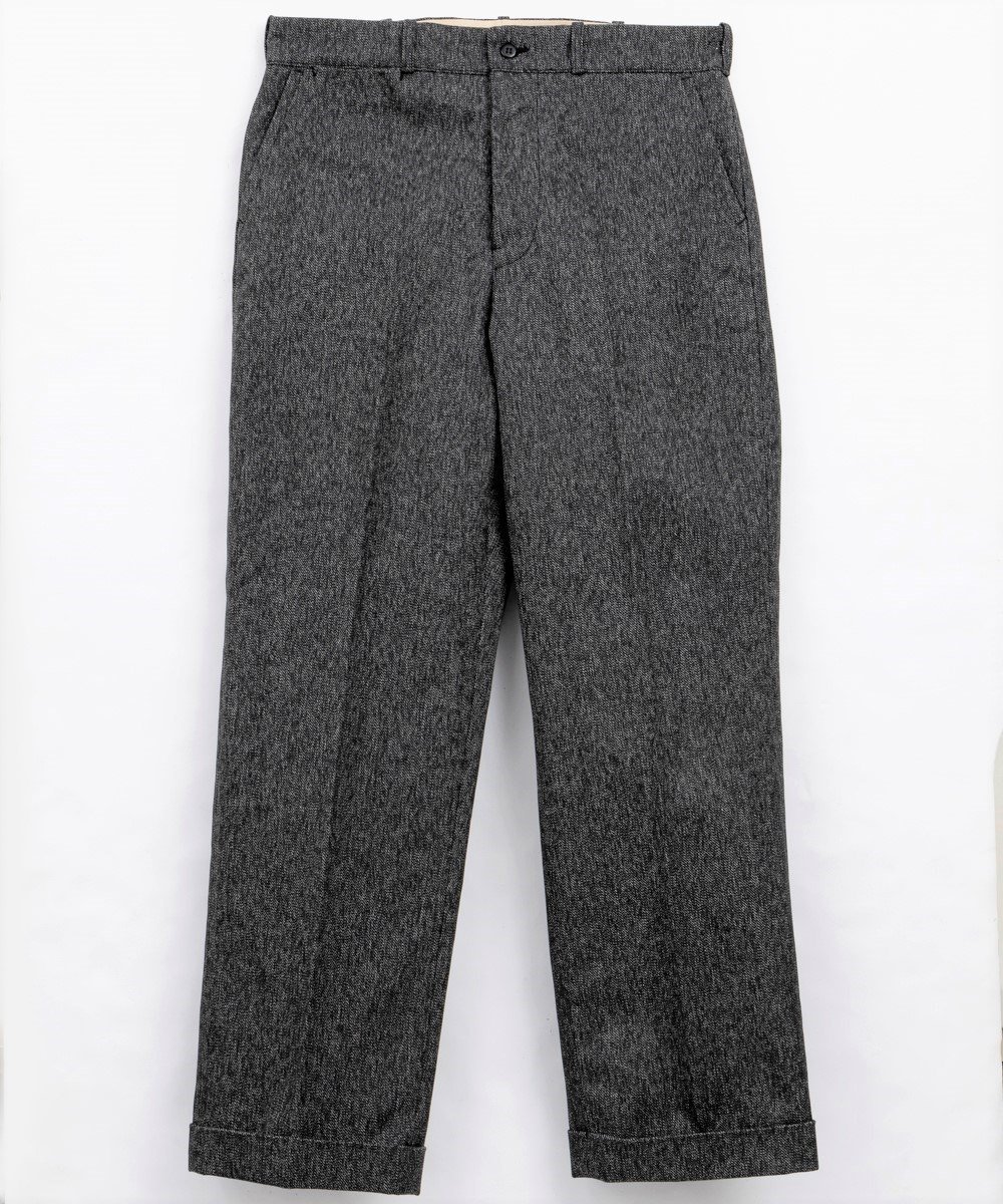 <img class='new_mark_img1' src='https://img.shop-pro.jp/img/new/icons14.gif' style='border:none;display:inline;margin:0px;padding:0px;width:auto;' />RAGTIME CINCHBACK TROUSERS HEAVY BLACK CHAMBRAY