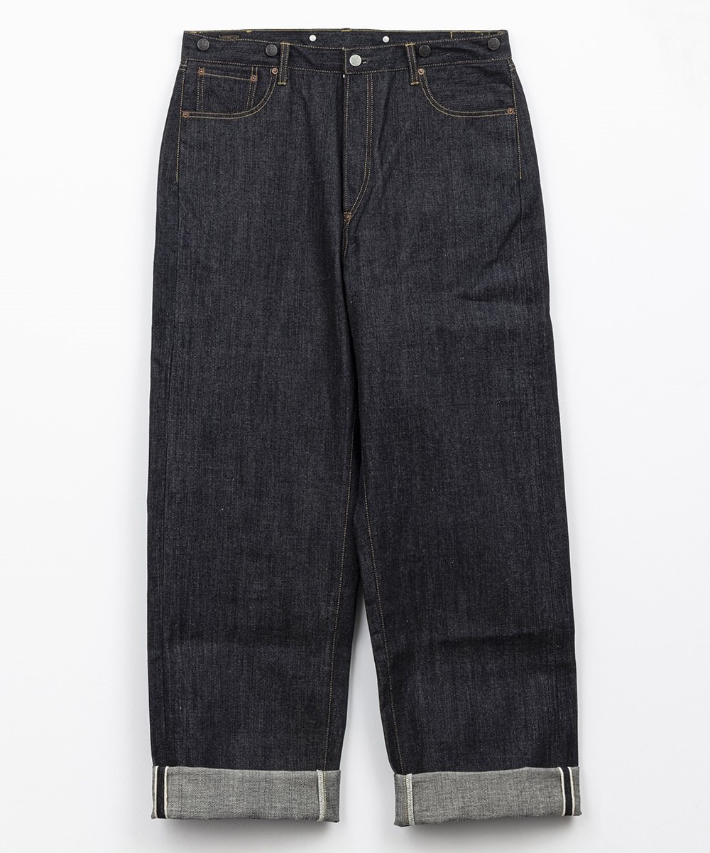<img class='new_mark_img1' src='https://img.shop-pro.jp/img/new/icons14.gif' style='border:none;display:inline;margin:0px;padding:0px;width:auto;' />RAGTIME 1936BUCKLE BACK DENIM PANTS 