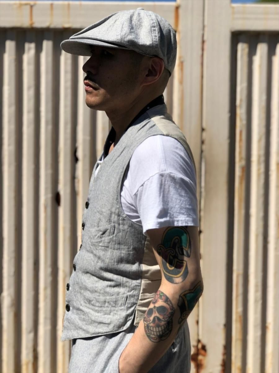 RAGTIME SERVICE VEST LINEN COTTON HERRINGBONE - 【公式サイト