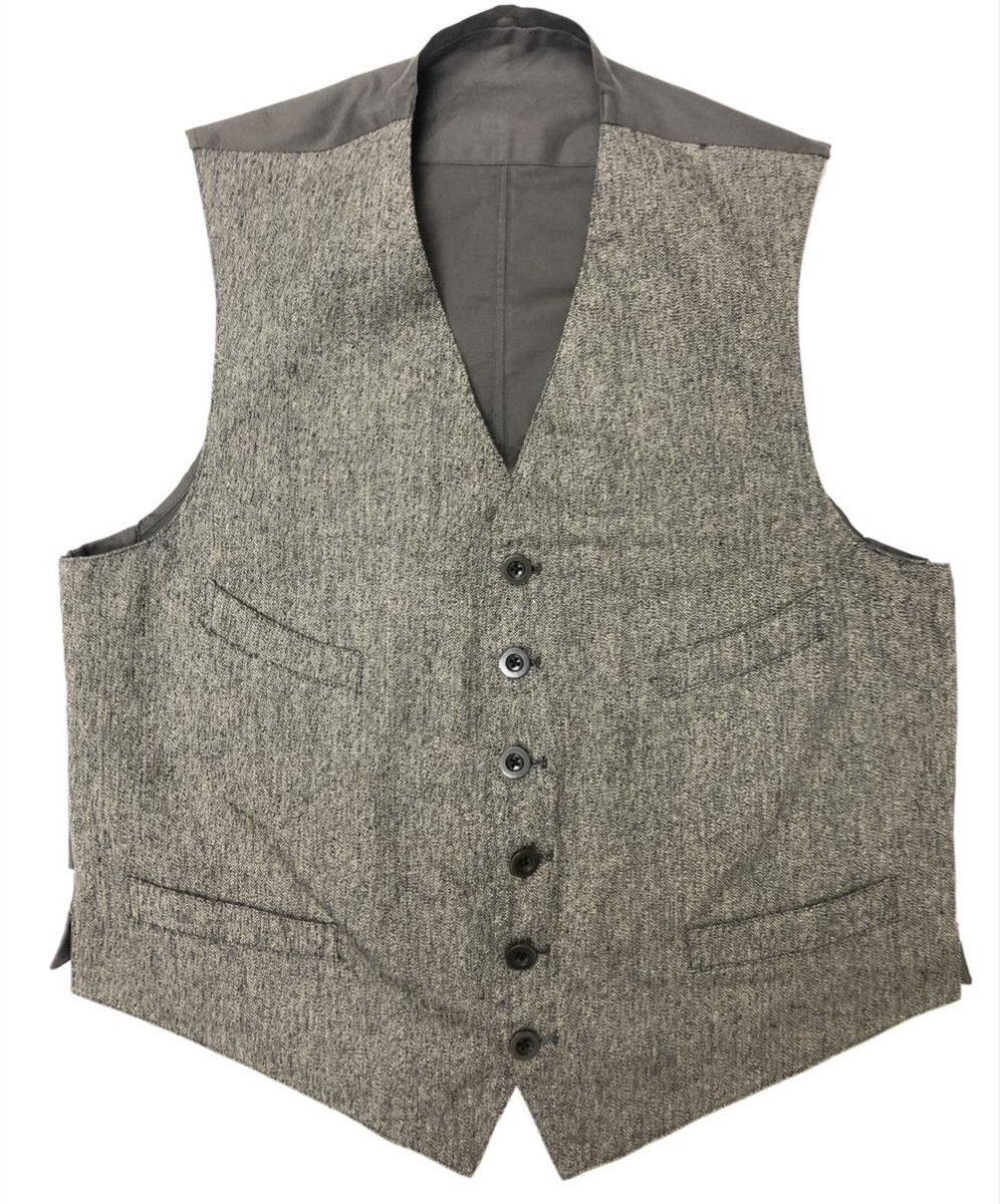 <img class='new_mark_img1' src='https://img.shop-pro.jp/img/new/icons14.gif' style='border:none;display:inline;margin:0px;padding:0px;width:auto;' />RAGTIME SERVICE VEST LINEN COTTON HERRINGBONE