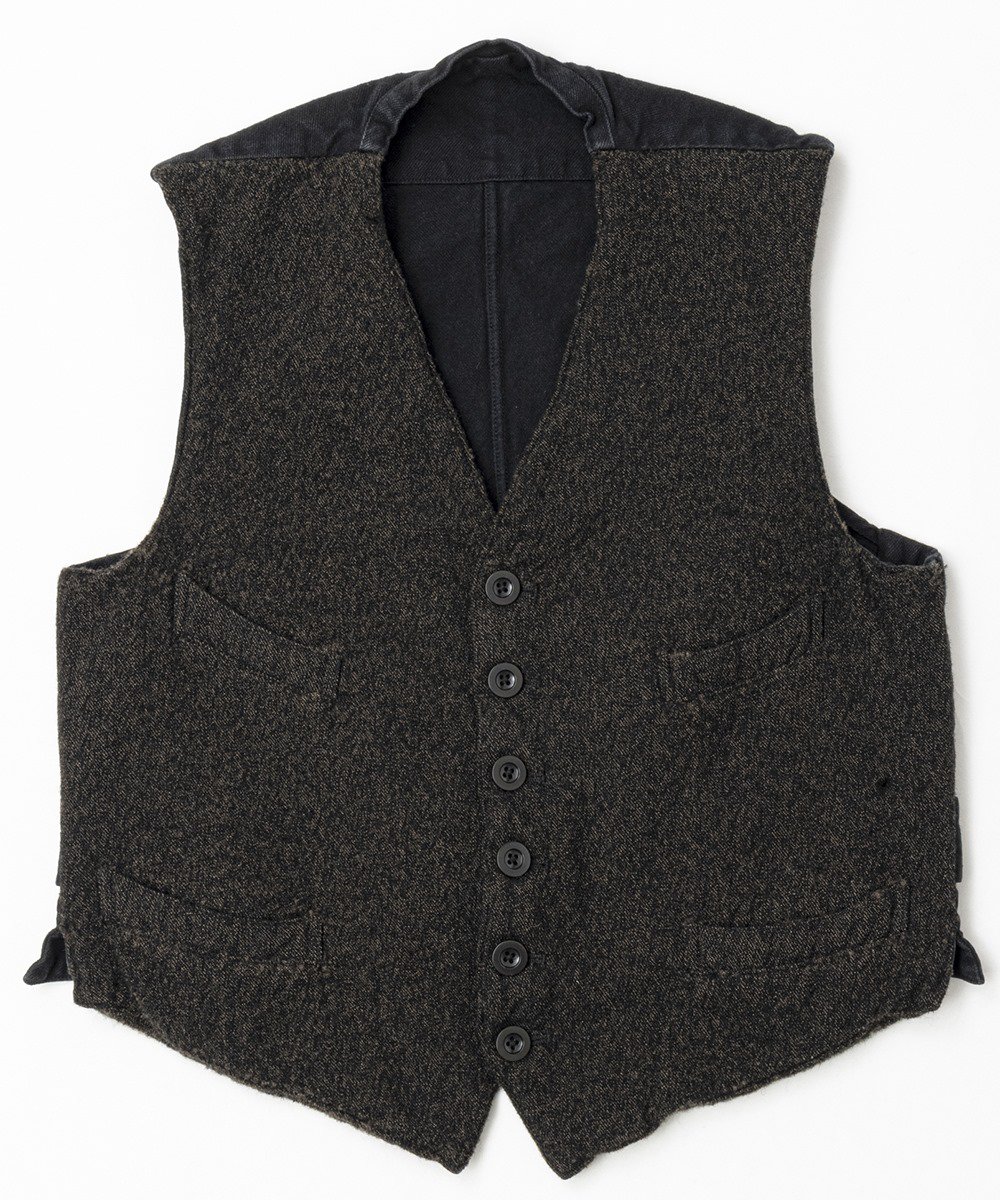 <img class='new_mark_img1' src='https://img.shop-pro.jp/img/new/icons14.gif' style='border:none;display:inline;margin:0px;padding:0px;width:auto;' />RAGTIME SERVICE VEST WOOL TWEED (WASHED)
