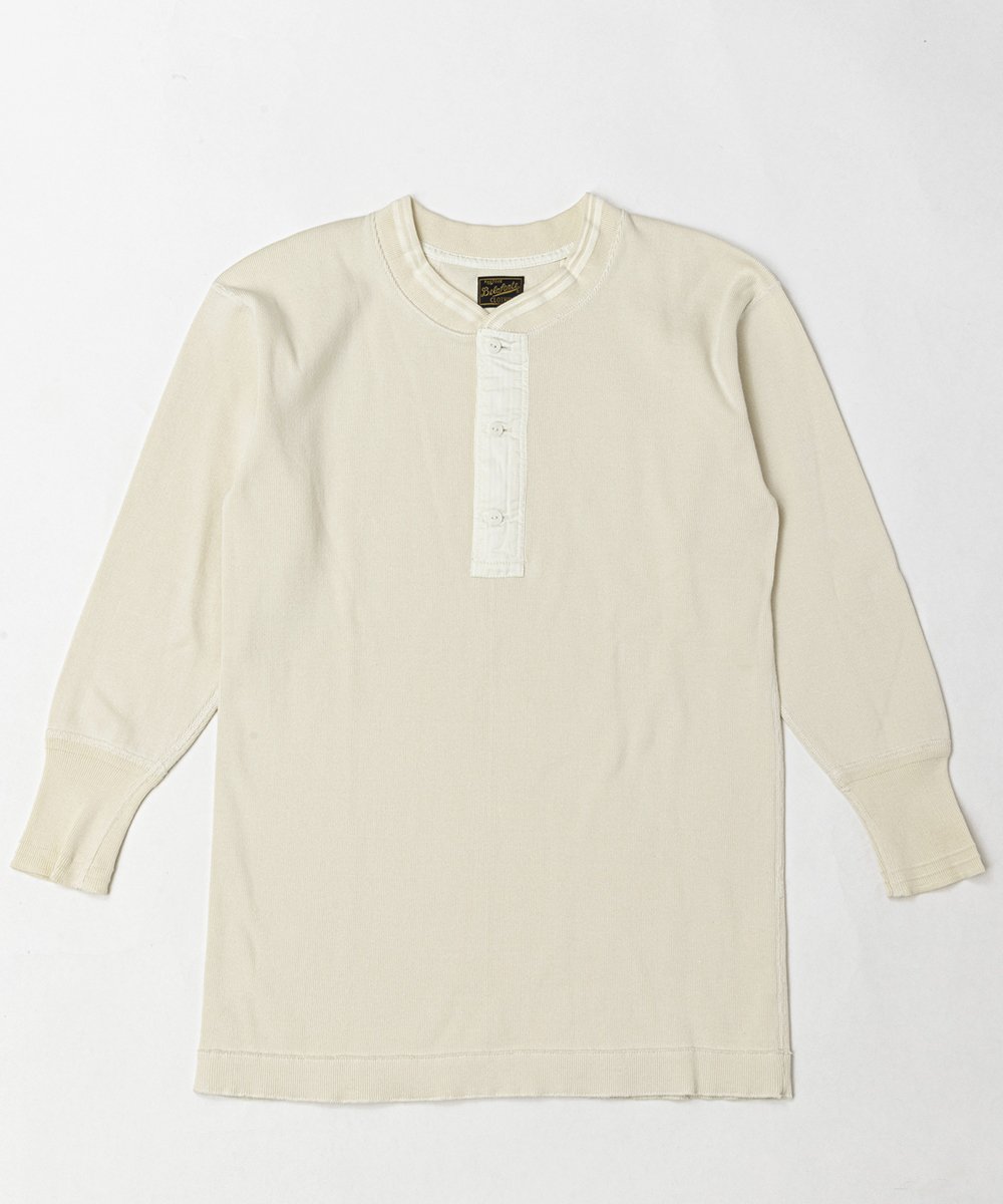 <img class='new_mark_img1' src='https://img.shop-pro.jp/img/new/icons14.gif' style='border:none;display:inline;margin:0px;padding:0px;width:auto;' />RAGTIME HENLY NECK SHIRTS HEAVY RIB VINTAGE IVORY