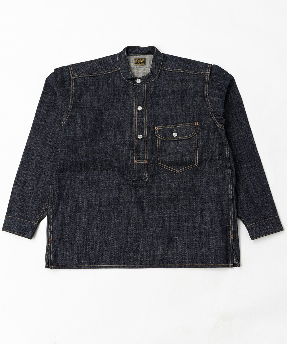<img class='new_mark_img1' src='https://img.shop-pro.jp/img/new/icons14.gif' style='border:none;display:inline;margin:0px;padding:0px;width:auto;' />RAGTIME PULLOVER BAND COLLAR DENIM SHIRTS