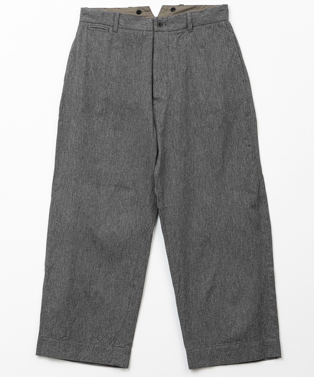 <img class='new_mark_img1' src='https://img.shop-pro.jp/img/new/icons14.gif' style='border:none;display:inline;margin:0px;padding:0px;width:auto;' />RAGTIME HIBACK TROUSERS SALT&PEPPER CHAMBRAY