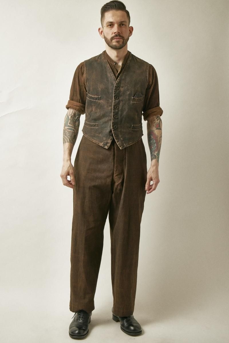 RAGTIME DOROMOLE LOAN HIBACK TROUSERS BUCKLE BACK - 【公式