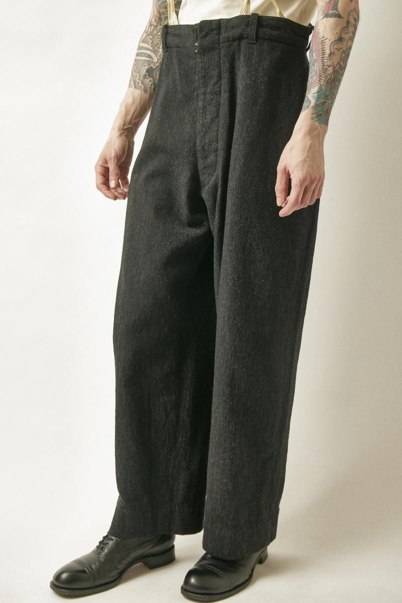 RAGTIME HIBACK TROUSERS BUCKLE BACK MIX SERGE - 【公式サイト RAGTIME HIBACK TROUSERS BUCKLE BACK MIX SERGE - 【公式サイト