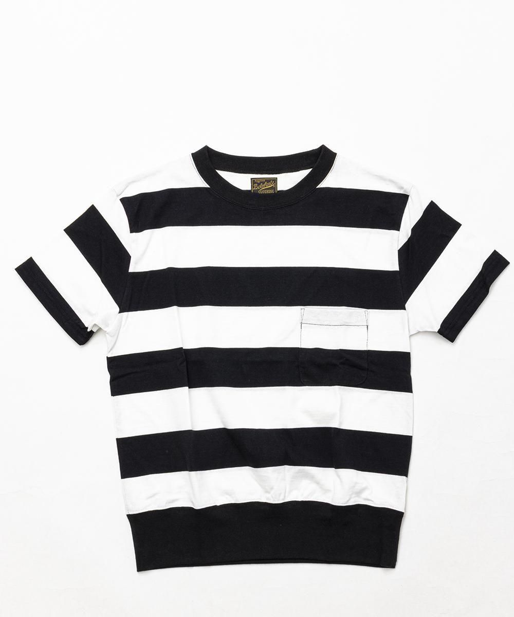 <img class='new_mark_img1' src='https://img.shop-pro.jp/img/new/icons14.gif' style='border:none;display:inline;margin:0px;padding:0px;width:auto;' />RAGTIME GARAGE BORDER HEMRIB TEE