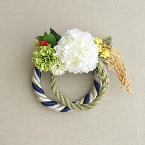 サテンの縄のお飾り・ブルー