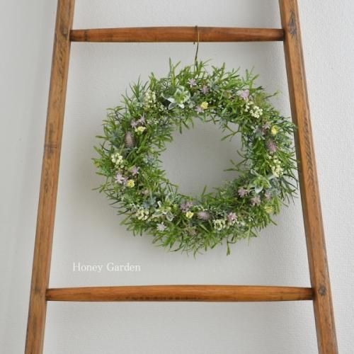 お花畑のリース