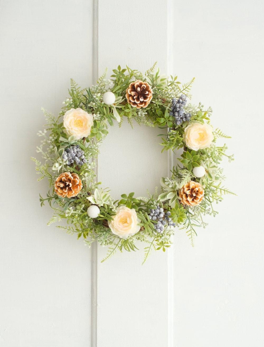 <img class='new_mark_img1' src='https://img.shop-pro.jp/img/new/icons20.gif' style='border:none;display:inline;margin:0px;padding:0px;width:auto;' />ハニー松ぼっくりのリース ✨クリスマス感謝価格✨
