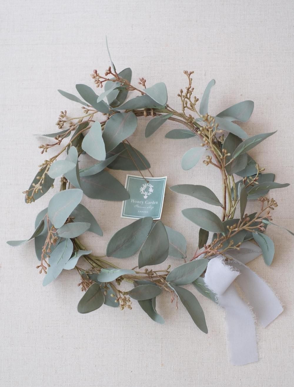 ユーカリのシンプルリース - honeygarden
