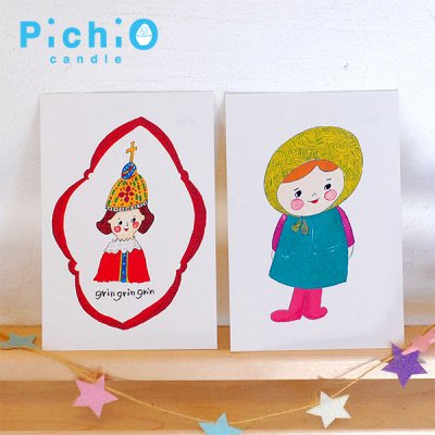 pichio candle(ピチオキャンドル) ポストカード 