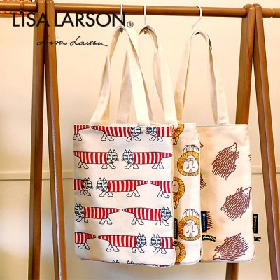 LISA LARSON(リサラーソン) パターン帆布トートバッグ 北欧風のおしゃで＆かわいいトート バッグ